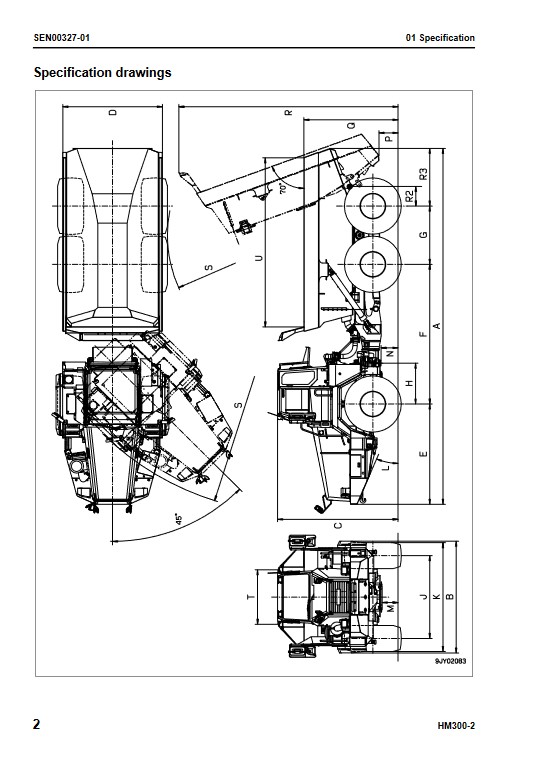 Komatsu HM300-2 Japan Dump Truck Workshop Manual - Image 5