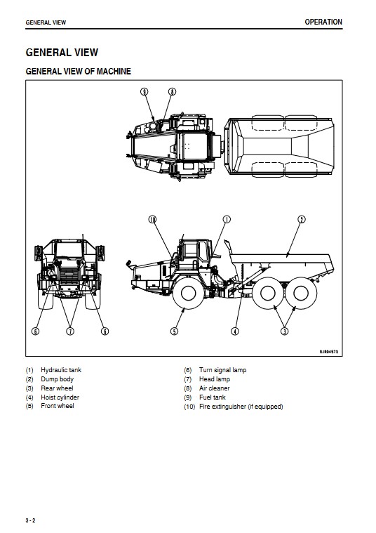 Komatsu HM300-2 Japan Dump Truck Operation and Maintenance Manual - Image 6