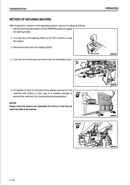 Komatsu HM300-1 Operation and Maintenance Manual - Image 5