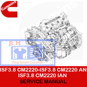 Cummins ISF3.8 CM2220 service manual, providing essential information for engine maintenance and troubleshooting