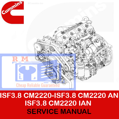 Cummins ISF3.8 CM2220 service manual, providing essential information for engine maintenance and troubleshooting