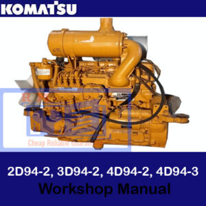 Detailed workshop manual for the Komatsu 2D94-2, 3D94-2, 4D94-2, and 4D94-3 engine series, including repair and maintenance guidelines