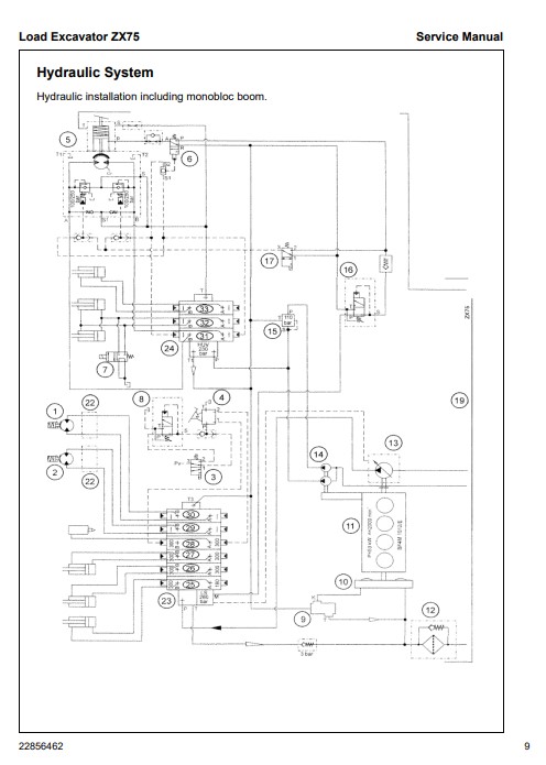 Ingersoll Rand ZX75 Excavator Service Repair Manual - Image 6