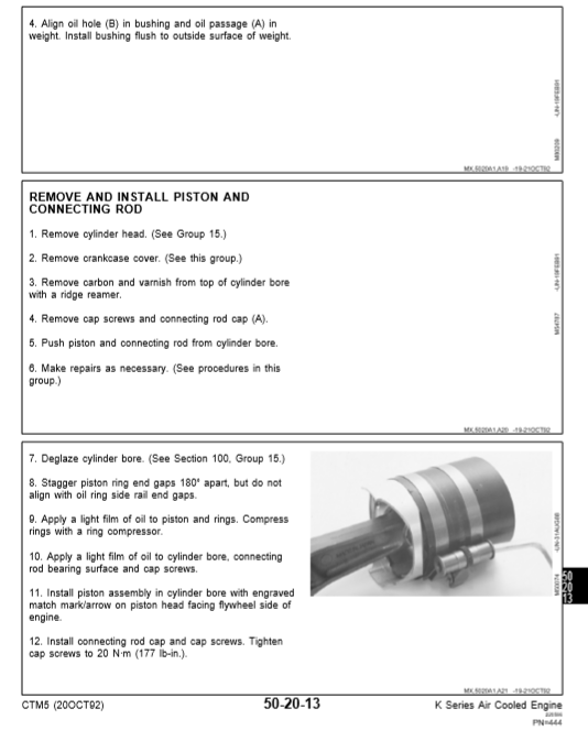 John Deere K Series Air-Cooled Engines Workshop Repair Manual - Image 6