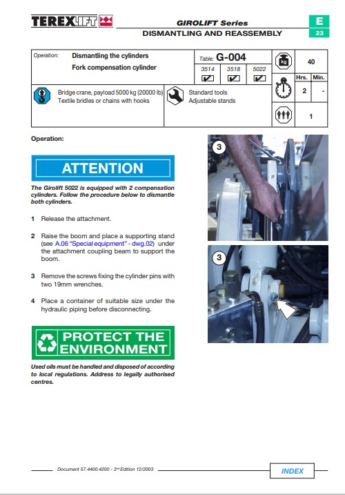 terex service manual
