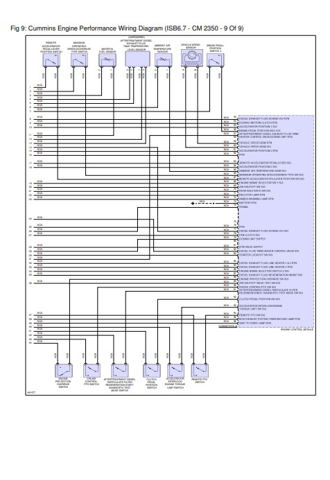 Cummins CM2350 Engine Performance Wiring Diagram - Image 3