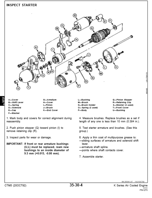 John Deere K Series Air-Cooled Engines Workshop Repair Manual - Image 4