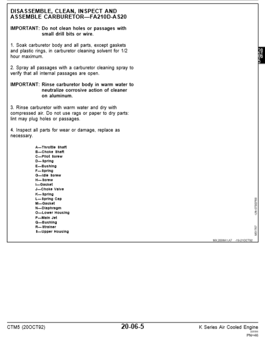 John Deere K Series Air-Cooled Engines Workshop Repair Manual - Image 3