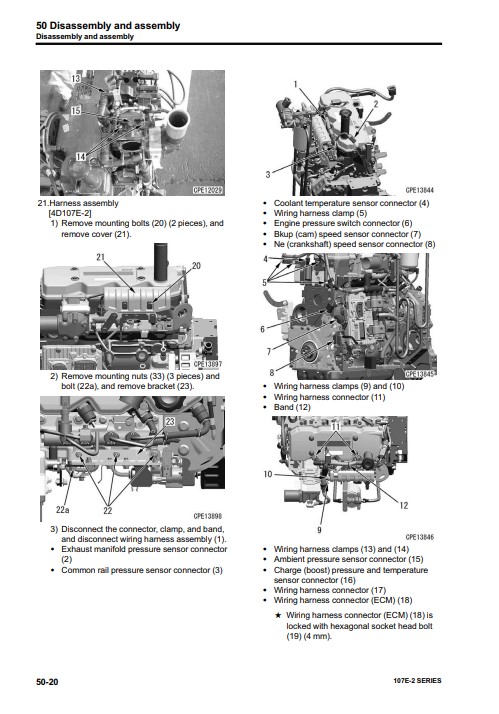 Komatsu 107E-2 Engine Series Workshop Manual - Image 3