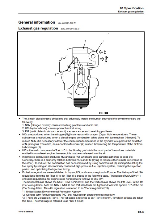 Komatsu 107E-2 Engine Series Workshop Manual - Image 6