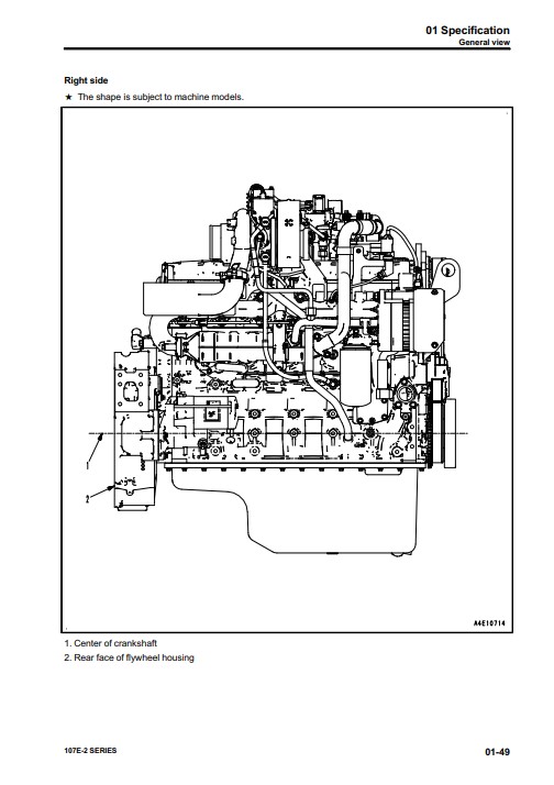 Komatsu 107E-2 Engine Series Workshop Manual - Image 7