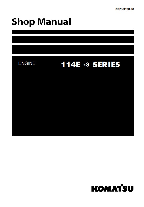 Komatsu 114E-3 Engine Series Workshop Manual - Image 2
