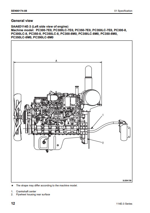 Komatsu 114E-3 Engine Series Workshop Manual - Image 9