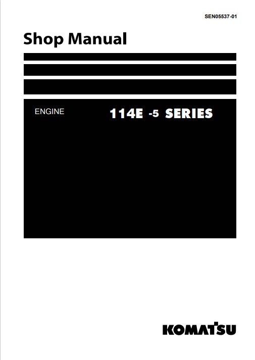 Komatsu 114E-5-TIER 4 Engine Series Workshop Manual - Image 2
