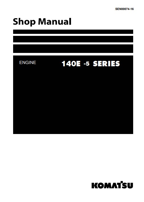 Komatsu 140E-5 Engine Series Workshop Manual - Image 2