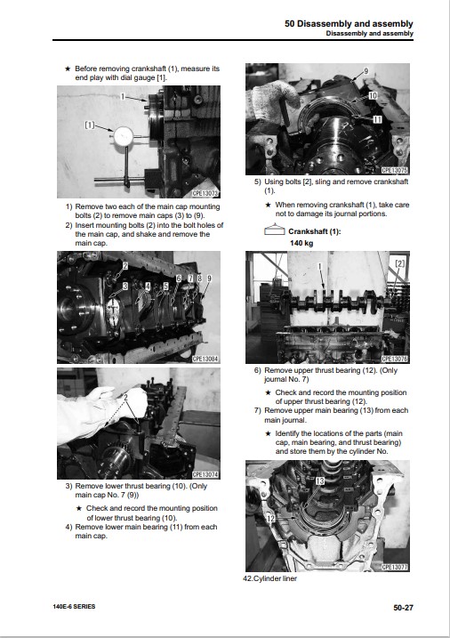Komatsu 140E-6 Engine Series Workshop Manual - Image 3