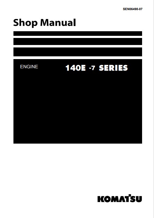 Komatsu 140E-7 Engine Series Workshop Manual - Image 2