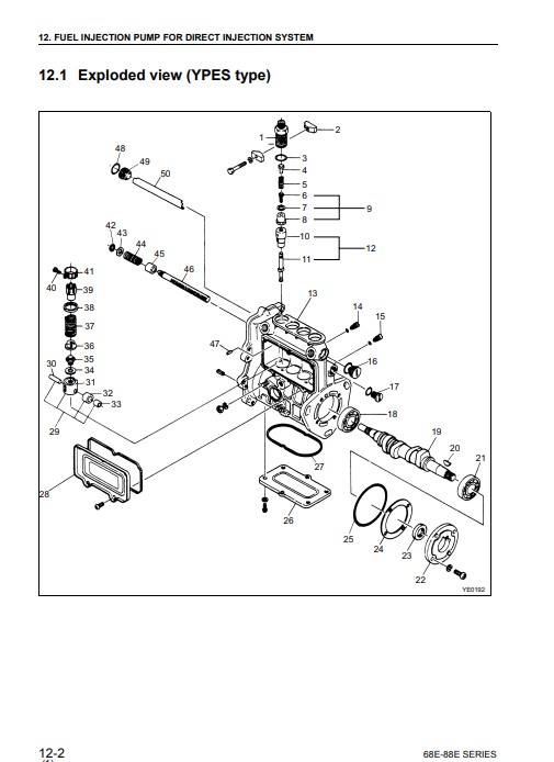 Komatsu 3D68E-3 to Komatsu 3D88E-3 Engine Series Workshop Manual - Image 3