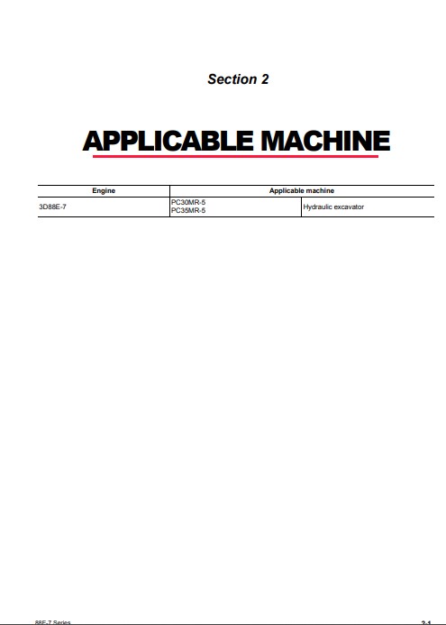Komatsu 3D88E-7 Engine Series Workshop Manual - Image 6