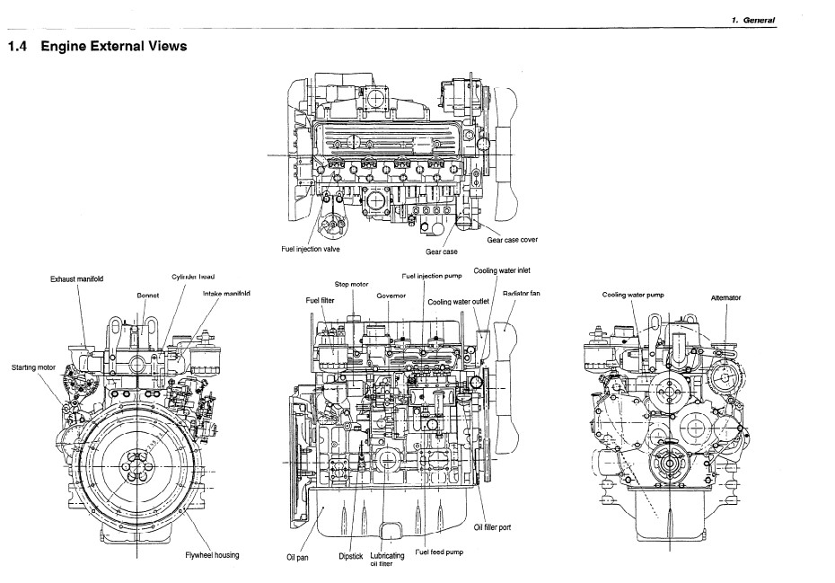 Komatsu 4D98 , Komatsu 4D106, Komatsu S4D106 Engine Series Workshop Manual - Image 8
