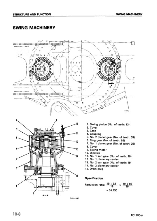 Komatsu PC1100-6, Komatsu PC1100SP-6, Komatsu PC1100LC-6 Workshop Repair Manual - Image 6