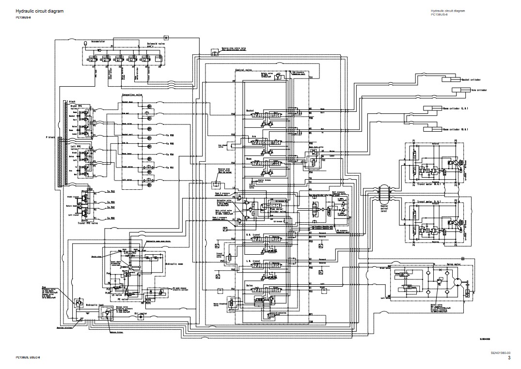 Komatsu PC138US-8 , Komatsu PC138USLC-8 Excavator Workshop Repair Manual - Image 3