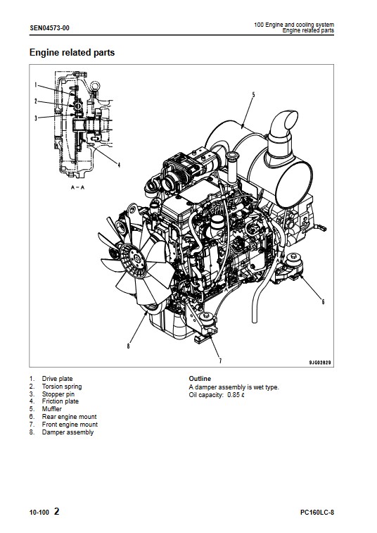 Komatsu PC160LC-8 Excavator Workshop Repair Manual - Image 5