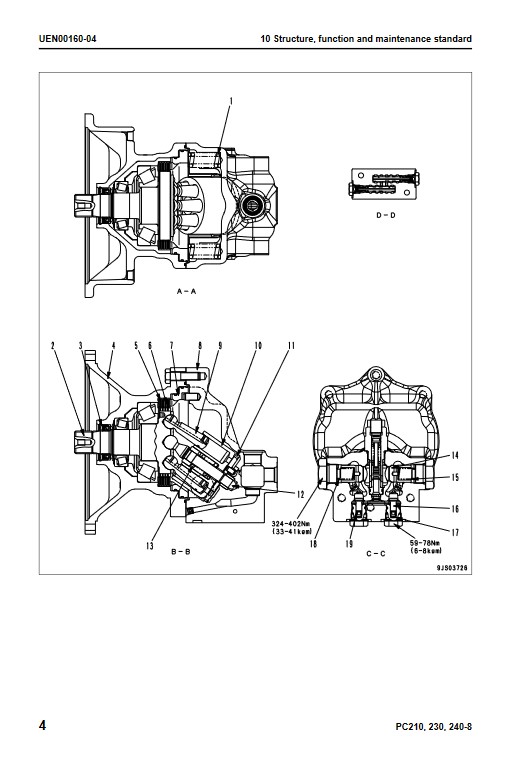 Komatsu PC210-8, Komatsu PC230-8, Komatsu PC240-8 Workshop Repair Manual - Image 3