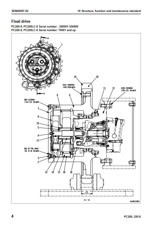 Komatsu PC200-8, Komatsu PC200LC-8, Komatsu PC220-8, Komatsu PC220LC-8 Workshop Repair Manual - Image 6