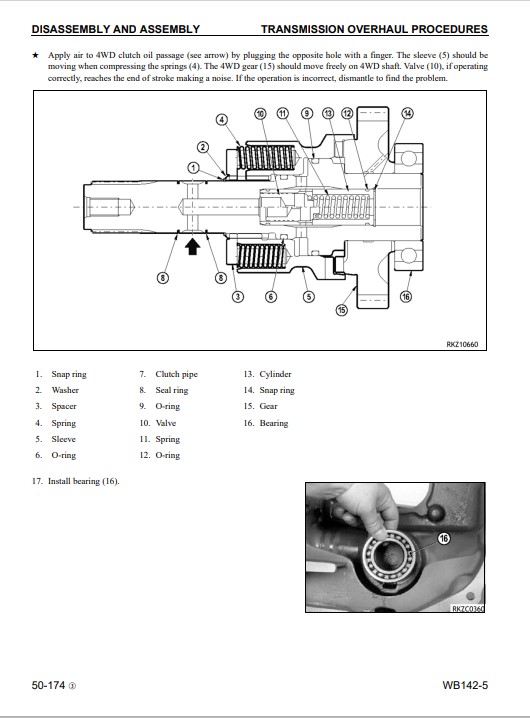 Komatsu WB142-5 USA Backhoe Loader Workshop Manual - Image 5