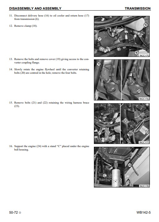Komatsu WB142-5 USA Backhoe Loader Workshop Manual - Image 7