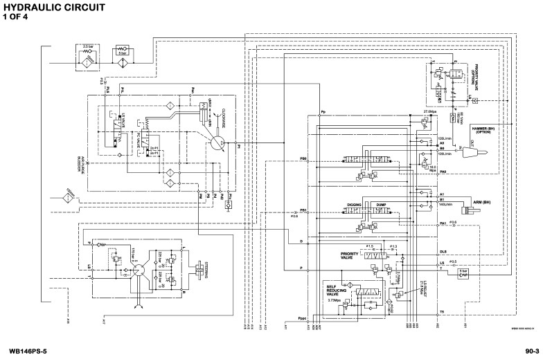 Komatsu WB146PS-5 USA Backhoe Loader Workshop Manual - Image 4