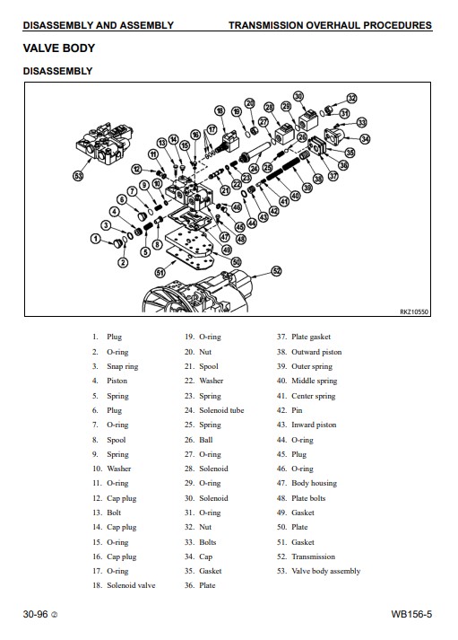 Komatsu WB156-5 USA Backhoe Loader Workshop Manual - Image 4
