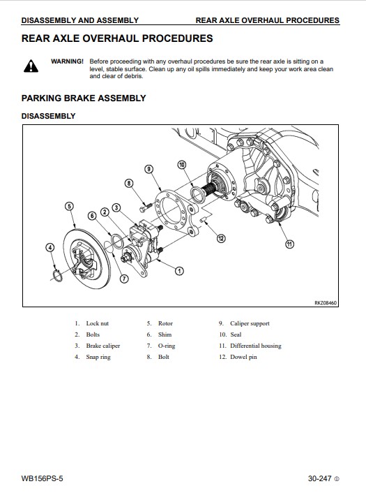 Komatsu WB156PS-5 USA Backhoe Loader Workshop Manual - Image 3
