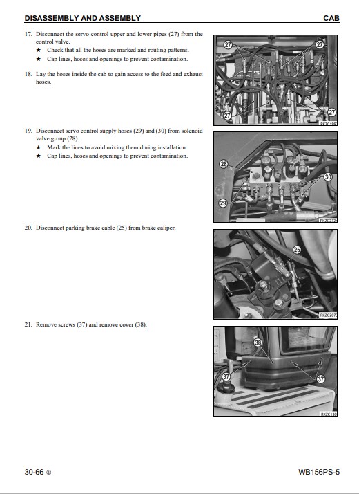 Komatsu WB156PS-5 USA Backhoe Loader Workshop Manual - Image 5