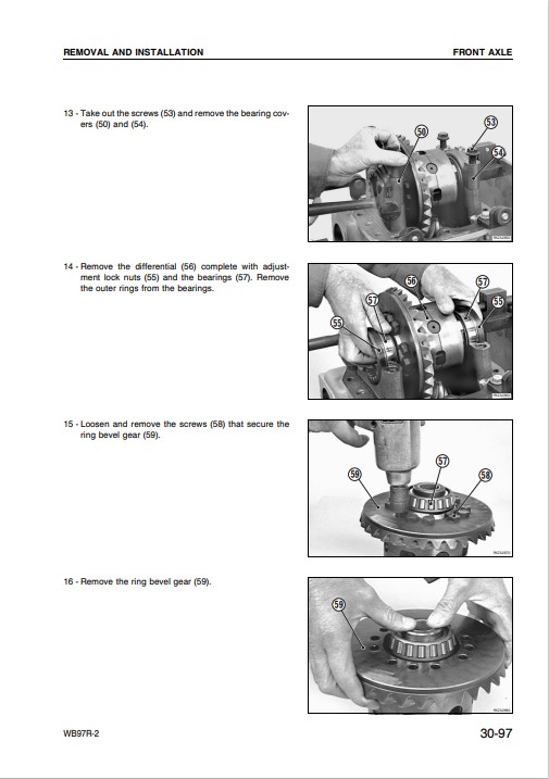 Komatsu WB97R-2 Backhoe Loader Workshop Manual - Image 3
