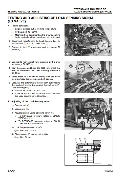 Komatsu WB97R-2 Backhoe Loader Workshop Manual - Image 5