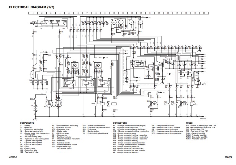 Komatsu WB97R-2 Backhoe Loader Workshop Manual - Image 7