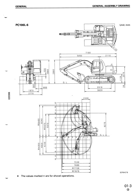 Komatsu PC100-6, Komatsu PC100L-6, Komatsu PC120LC-6, Komatsu PC130-6 Workshop Repair Manual - Image 6