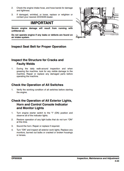Doosan DX480LC, Doosan DX520LC Operation and Maintenance Manual - Image 5