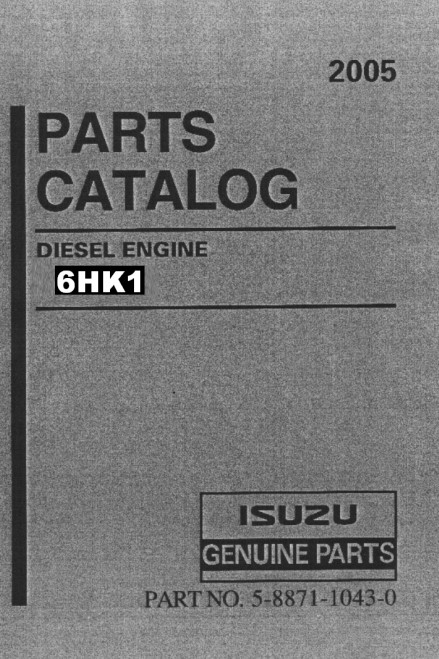 Isuzu 6HK1 Engine Parts Catalog - Image 2