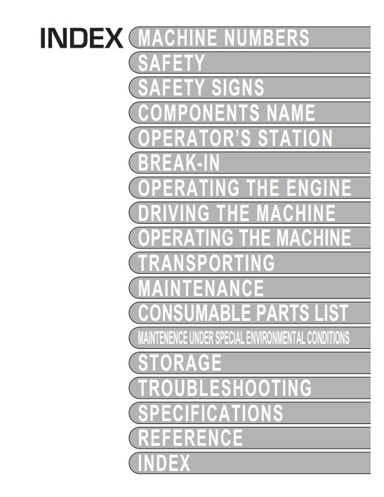 Hitachi ZX27U-2, ZX30U-2, ZX35U-2, ZX40U-2, ZX50U-2 Excavator Operator's Manual - Image 3