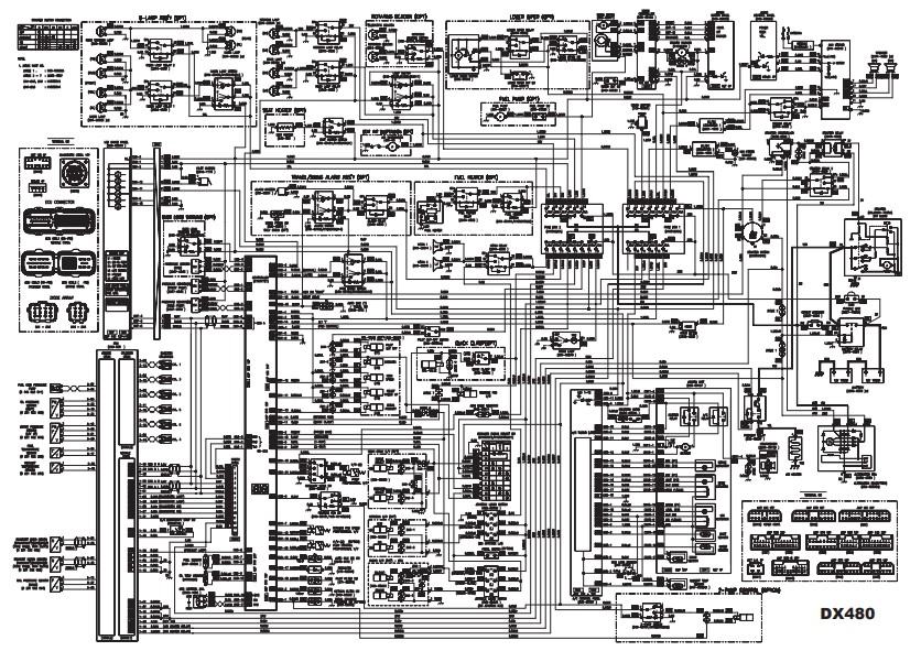 Doosan DX480LC, Doosan DX520LC Excavator Electrical & Hydraulic Diagrams - Image 2