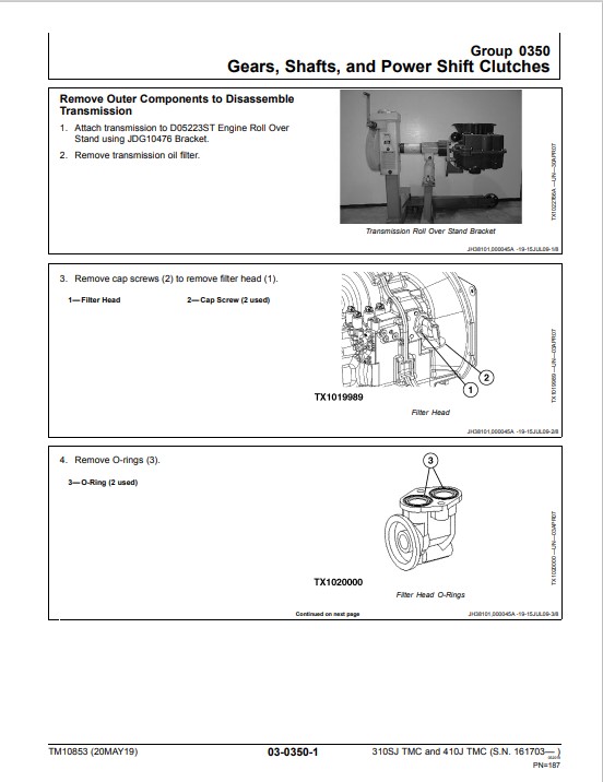 John Deere 310SJ and John Deere 410J Backhoe Loader Repair Technical Manual - Image 3
