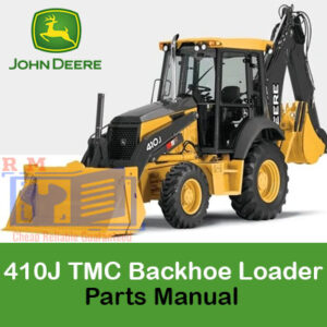John Deere 410J TMC Backhoe Loader parts catalog, providing essential information for identifying and ordering parts