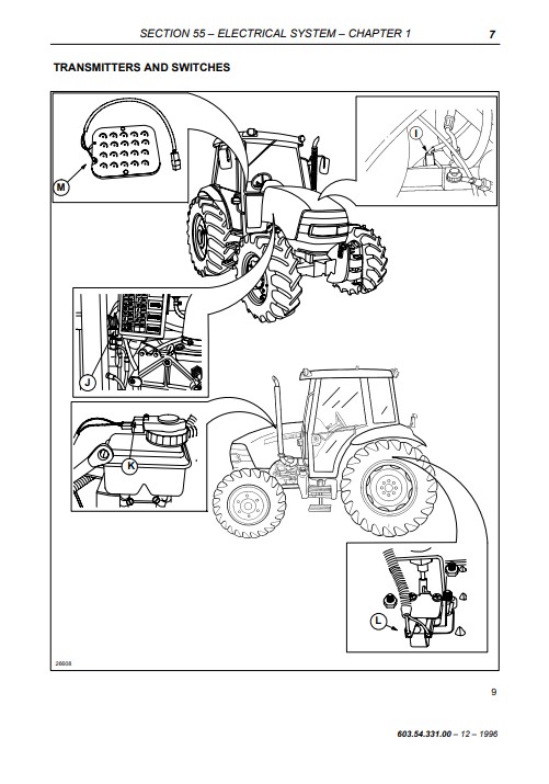 Case JX60, JX70, JX80, JX90, JX95 Tractors Service Repair Manual - Image 7