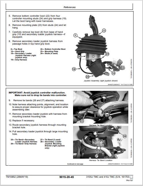 John Deere 310SJ and John Deere 410J Backhoe Loader Operation and Test Manual - Image 3