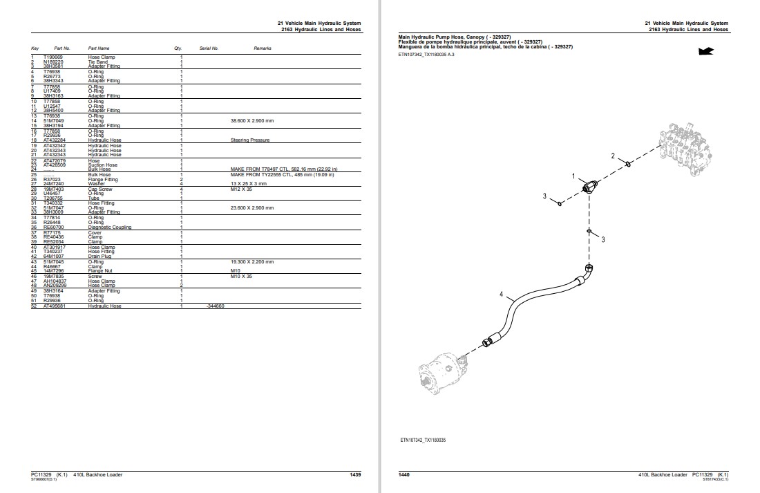 John Deere 410L Backhoe Loader Parts Catalog - Image 4
