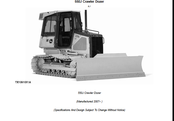 John Deere 550J Dozer Parts Catalog - Image 5