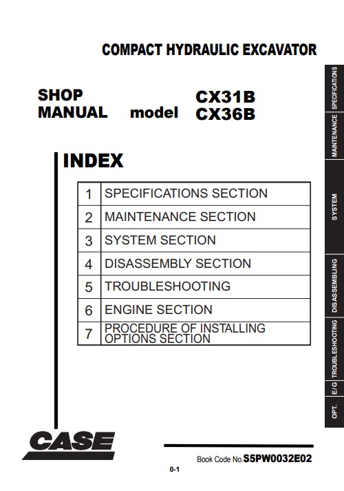 Case CX36B Mini Excavator Service Repair Manual - Image 3